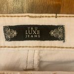 Tru Luxe NWT Jeans 10/30 White Naples Skinny Crop Embellishment on Back Pockets Photo 1