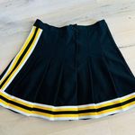 Vintage 80s Womens Mini Skirt Cheeraleader Size S/26 W MIcro Mini Pleated Black Photo 3