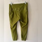 Fabletics Buttery Soft 7/8 Leggings Pureluxe Solid Army Green With Pockets Photo 3