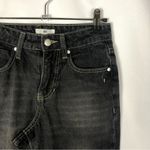 BP Black High Rise Straight Leg Distressed Knee Jeans 24 Photo 2