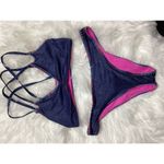 PilyQ New. Cayman stitched reversible bikini set. S-top/M-bottom Photo 10