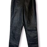 Bagatelle Vintage  high rise moi style straight leg leather pants black Y2K Photo 0