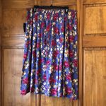 NWT Vintage Sag Harbor Bright Floral Skirt 1X Pink Photo 3