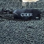 Cider Dark Green Distressed Pullover Sweatshirt Women’s XS Photo 1