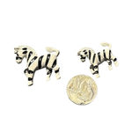Women's Unbranded Metal Zebra Brooches One Size White Black Photo 1