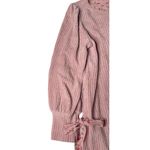 Suzanne Betro  Womens Sweater Blush Pink Chenille Layered Side Tie Pullover Sz 1X Photo 2