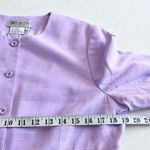 Worth Pastel Lavender Crepe Tulle Trim Jacket Blazer size 12 Photo 5