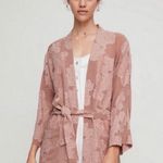 Aritzia Wilfred Durante Jacket Robe Duster in PINK Medium Photo 2