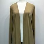 Chico's Chico’s Tan Lightweight Stretch Open Front Basic Long Sleeve Cardigan Size 1/M Photo 9