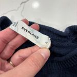 Everlane  Linen Sweater Womens Size Medium Blue European Flax Organic Cotton Blue Photo 1