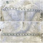 Oleg Cassini Satin Lace Strapless Wedding Dress Size 4 White Photo 5