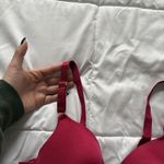 Vanity Fair  Womens Size 36C Red Pink Bra Adjustable Soft Sexy Stunning Photo 3