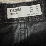 Bershka Women Black Denim Shorts Size 4 Photo 2