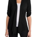 Port Authority  Women's Black Cardigan Women’s Concept Shrug Size Large Photo 0