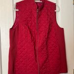 Woman Within Women Within Quilted Red Vest- size Medium 14/16 Photo 0