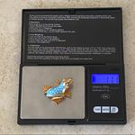 Oleg Cassini Vintage  Small Enamel Frog Brooch Photo 5