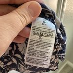 Old Navy  Navy and White Floral Blouse Photo 4