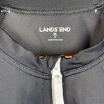 Lands' End Land’s End Black & White Long Sleeve Sport Athletic Half Zip Neck Top XL Photo 3