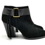 Kensie Womens Massey Ankle Tassels Leather Booties Black Size 10.5 M Photo 0