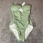 Loft NWT Mountain Rosemary Beach Shirred Twist Bandeau One Piece Photo 3