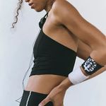 Free People NWT You're A Peach Cami in Black Photo 2