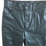 ZARA Faux Leather Flare Pants Black Size Small Photo 4