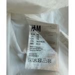 H&M  White Long Sleeve Button Down Shirt Womens‎ XS Extra Small Collared Photo 5