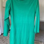Vintage Argenti Green Knit Sheath Dress Gold Crest Buttons Elegant Event Wedding Size 10 Photo 0
