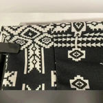 Charlotte Russe  Black Cream Aztec Print Stretchy Pencil Skirt Midi Size Medium Photo 2