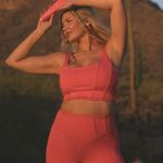 IVL Collective x DAE Cactus Fruit Blossom Longline Corset Sports Bra Crop Top 6 Pink Photo 4