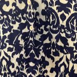 ZARA  White and Blue Sheath Dress 3/4 Sleeve Crew Neck Photo 4