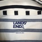 Lands' End Cooling Zip Front Striped Mock Neck UPF 50 Sun Rash Guard Size M Photo 4