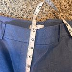 Loft  The Riviera Slim Crop‎ Pants Size 10 Blue Office Career Casual Photo 4