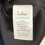 Lulus  Late Night Party Teal Blue Sparkly Bodycon Mini Dress Size Large Photo 5