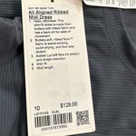 Lululemon All Aligned Ribbed Mini Dress Gray Green Size 10 NEW MSRP 128.00 Photo 6