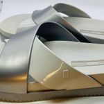 Melissa NWOT  Cosmic II Light Gray Silver Scented Sandals Size  8 No Box Photo 0