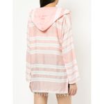 Lemlem NEW Golden Striped Doro Fringe Long Sleeve Hoodie Large Photo 10