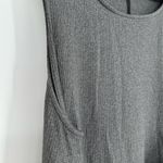 Heatherly Heather Grey Sleeveless Tank Dress size 2X Asymmetrical Hem Twist Gray Photo 2