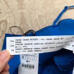 ZARA  Tied Bow Spaghetti Strap Crop Top in Bluish Photo 11