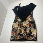 Black Halo  Anthropologie Jackie‎ O Black Pink Rose Floral Sheath Dress SZ 10 NEW Photo 9
