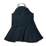 Milly New York 100% Cashmere Chunky Gold Chain Knit Halter Top Black/Gold XS (P) Black Photo 1