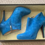 Enzo Angiolini  Vibrant Blue Heeled Boots Photo 0