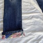 Vintage Agile Women’s denim Jeans Floral Design pants Sz 14 Photo 1