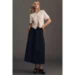 Sam Edelman Colleen Short-Sleeve Cardigan Sweater in White Size Small Photo 8