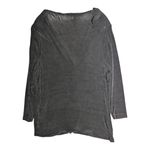 Vtg 1990s Vikki Vi Black Minimal Slinky Stretch Jersey Button Up Cardigan 1X Photo 1