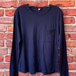 BP Navy Nordstrom Crew Neck Long Sleeve Tee Photo 2