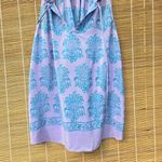 HD in Paris Anthropologie  Panorama Purple Palm Print Blouse 100% Silk 4 Photo 3