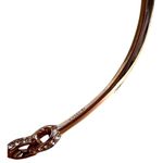 Coach Signature C Rhinestone Rose Gold Bangle Bracelet Photo 1