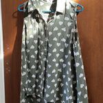 Equipment  silk heart shirt olive green Photo 4