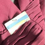 Lulus Sleeveless V-Neck Maxi Dress Women's Small Burgundy Slit V-Back NWT Photo 9